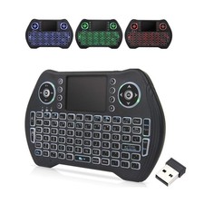 Easytone Backlit Mini Wireless Keyboard with Touchpad Mouse Combo Black