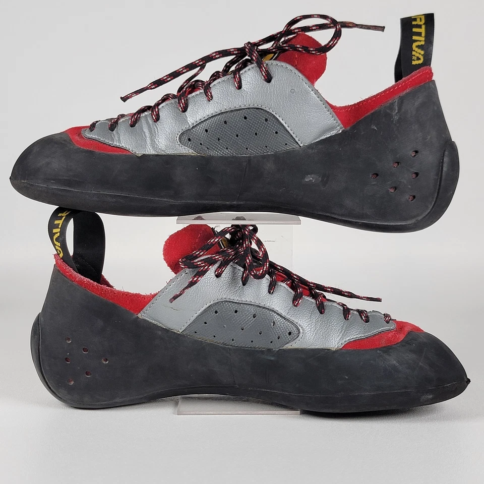La Sportiva Nago Rock Climbing Shoes Men Size 10/ Women's 11 Gray Italy - Image 4 of 4