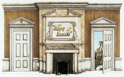 Bengt Böckmann-Happy Donats/Farblithograph