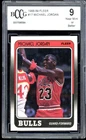 1988-89 Fleer #17 Michael Jordan Card BGS BCCG 9 Near Mint+ (holder issue)