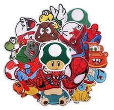 Decorative DIY Assorted Sew On Iron On Patches Appliques Clothing Embellishments