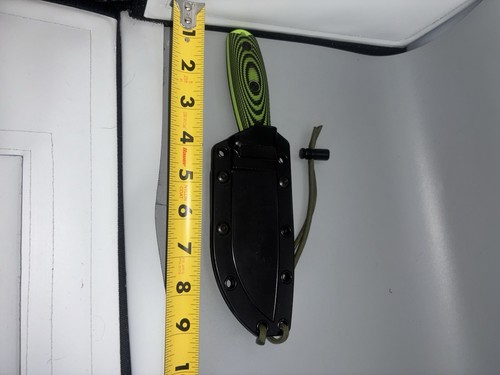 Esse Knives Model 4 Neon Green 1095 Blade Steel  W/ Green G10 Scales Made In USA - Bild 12 von 17