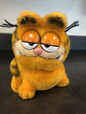Vintage Garfield 1981 Dakin Plush 8" Sitting Fat Cat Stuffed Toy Animal