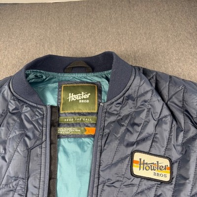 Howler Bros Chisos Quilted Vest Mens Large Navy Blue Full Zip Puffer Vest