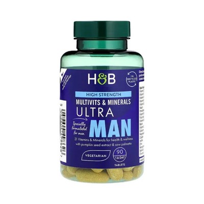 Holland & Barrett ULTRA MAN Multivitamin Mineral 90 Tabletten für Männer BBe 06/2026