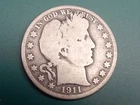 1911P Silver Barber Half Dollar Low Mintage