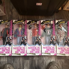 Set Of Five New Kids On The Block Dolls1990 Hanging Loose Dolls 4 Sealed 1 Open!