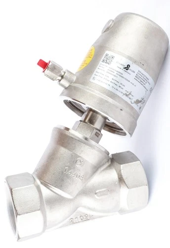 Schubert & Salzer 7010 Stainless Angle Seat Valve, 3" NPT, 7010/050V152008-H