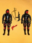 Lot Of 2 Iron Grenadiers V1 G.I. Joe 1988 Hasbro Vintage Action Figures SF