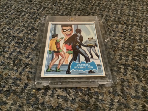 1966 Topps Batman Blue Bat #20B Distorted Dynamic Duo — Raw