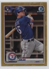 2020 Bowman Chrome Gold Refractor 15/50 Nick Solak #98 w5p