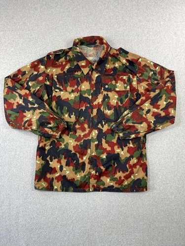 Vintage Swiss Army Taz M83 Field Jacket Mens L Alpenflage Camouflage Full Zip - product listing photo