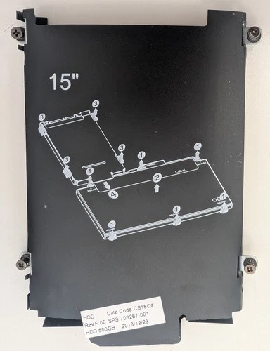 Original HP HDD/SSD Halterung für ProBook G4/G5 – Caddy + Schrauben