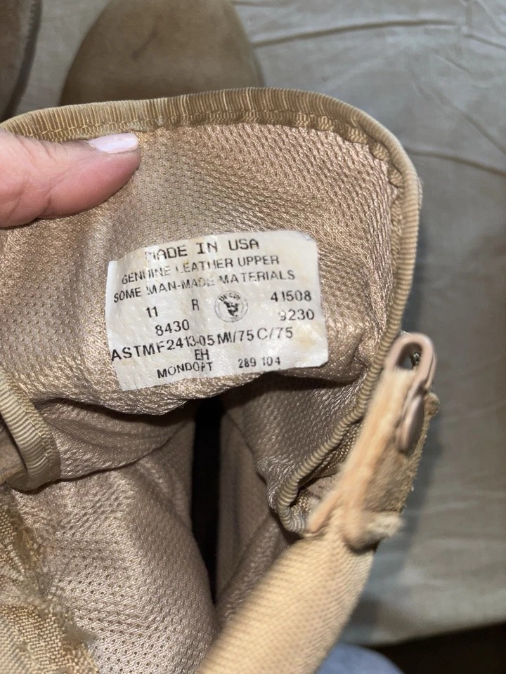 Biqueira de aço Vibram Tactical Mondo tamanho 11 UFCW bronzeado deserto - Imagem 4 de 4