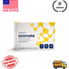 Unicity Unimate Lemon Flavor Supplement   30 Sachets  New  Sealed