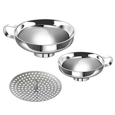 Stainless Steel Canning Funnel Wide Mouth Set