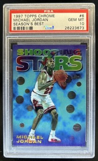 1997 98 Topps Chrome Michael Jordan Season's Best #6 Bulls PSA 10 GEM MINT