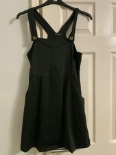 Yours Size 16 Pinafore Dress black Fit & Flare Bnwt