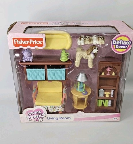 Fisher-Price Loving Family Dollhouse Dog/ Pets Decor Living Room - Sealed! Read!