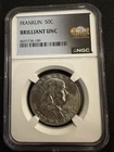 1962 50C Franklin Silver Half Dollar NGC Brilliant Uncirculated Marteen Label