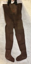 Pro Line Chest Waders XL Brown Neoprene Made in Taiwan 90% Neoprene 10% Nylon