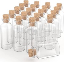 48 pcs DIY Decoration Clear Glass Bottles, Glass Bottles, Message, Spice Bottles