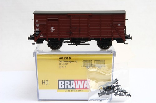 BRAWA H0 48200 DB Ep III G10 gedeckter Güterwagen 145 837 TOP neuwertig OVP | Condition: Gebraucht