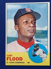 1963 Topps - Curt Flood #505 - St. Louis Cardinals EXMT