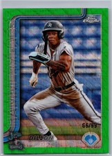 2025 Topps Pro Debut - Chrome Dillon Head #PDC-140 Green Wave Refractor /99 (RC)