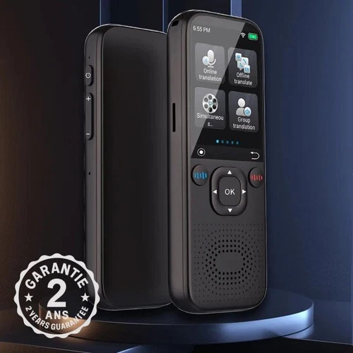 Traducteur Vocal Instantané Auto Traduction Offline IA 142 Langues AI Bluetooth