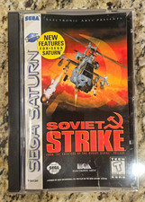 EA Soviet Strike Sega Saturn NTSC-U/C 1997 T-Teen Shooter Manual Included