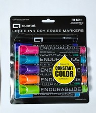Quartet Dry Erase Markers 12 Chisel Point assorted Colorful Set New