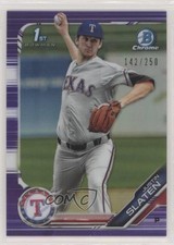 2019 Bowman Draft Chrome Purple Refractor 142/250 Justin Slaten #BDC-24 0g4