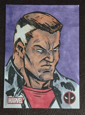 2025 Topps Chrome Marvel Deadpool Bedlam Sketch Marlo Agunos