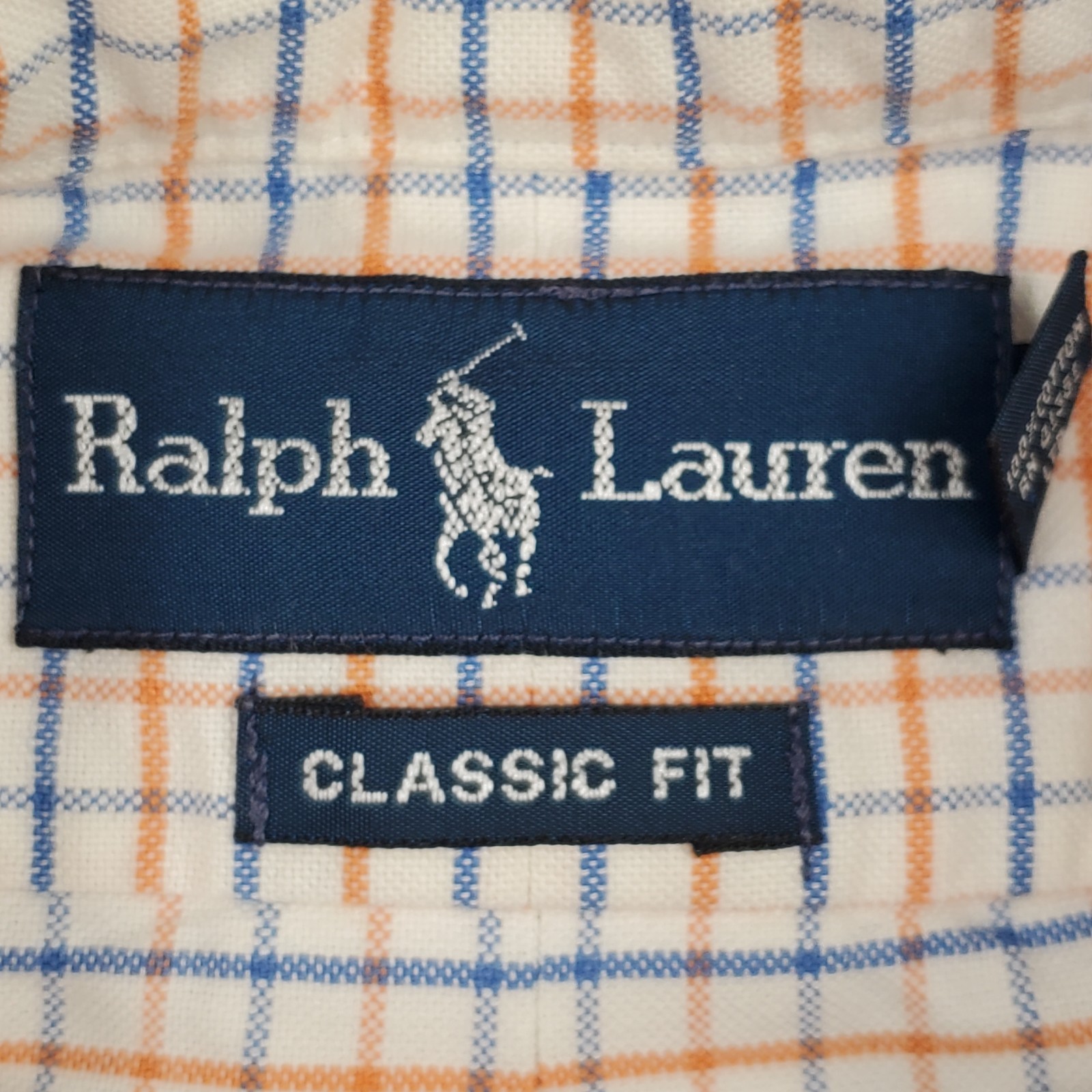 Camicia uomo Ralph Lauren 171 2 36 37 bianca Oxford carne pony Acedamia Tattersall