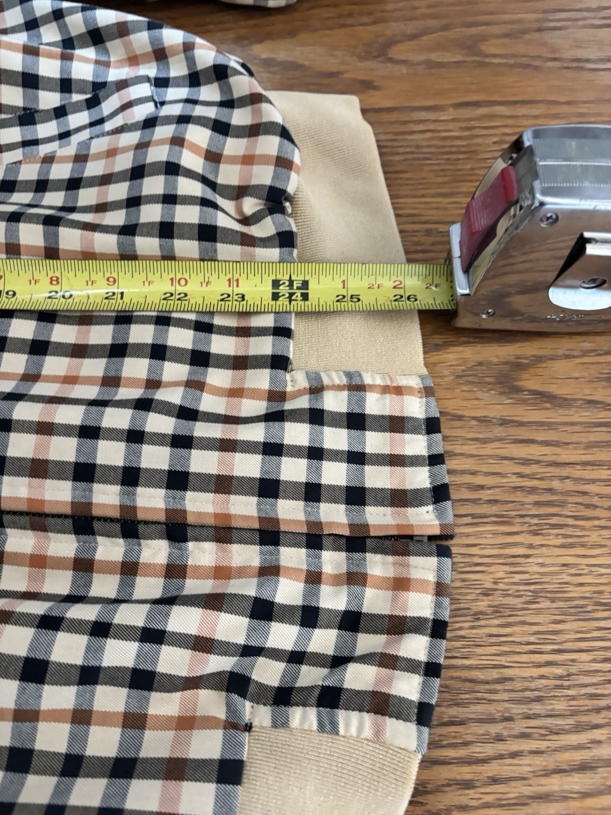 DAKS London Plaid Check Jacket Mens Size Medium Golf Heritage Bomber Reversible image 4