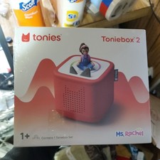 Toniebox 2 Audio Player Bundle for Kids with Ms. Rachel - Sunset Red Slight Dist