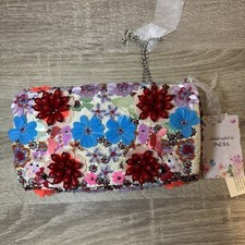 Viral Tiktok Colorful Floral Beaded Handbag Clutch Purse Handcrafted In India