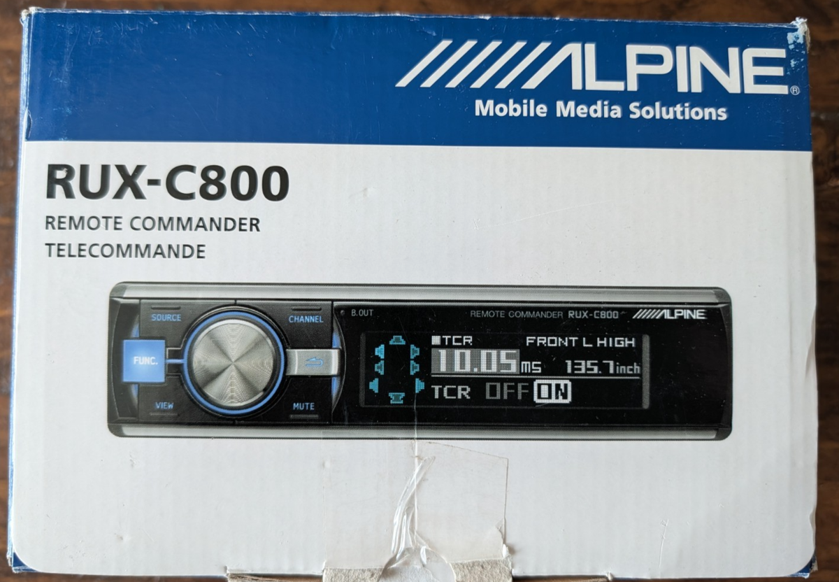 Alpine RUX-C800 Wired Remote commander for PXA-H800 signal
