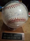 New ListingWILLIE MAYS AUTOGRAPHED BASEBALL CERTIFIED BY SCOREBOARD