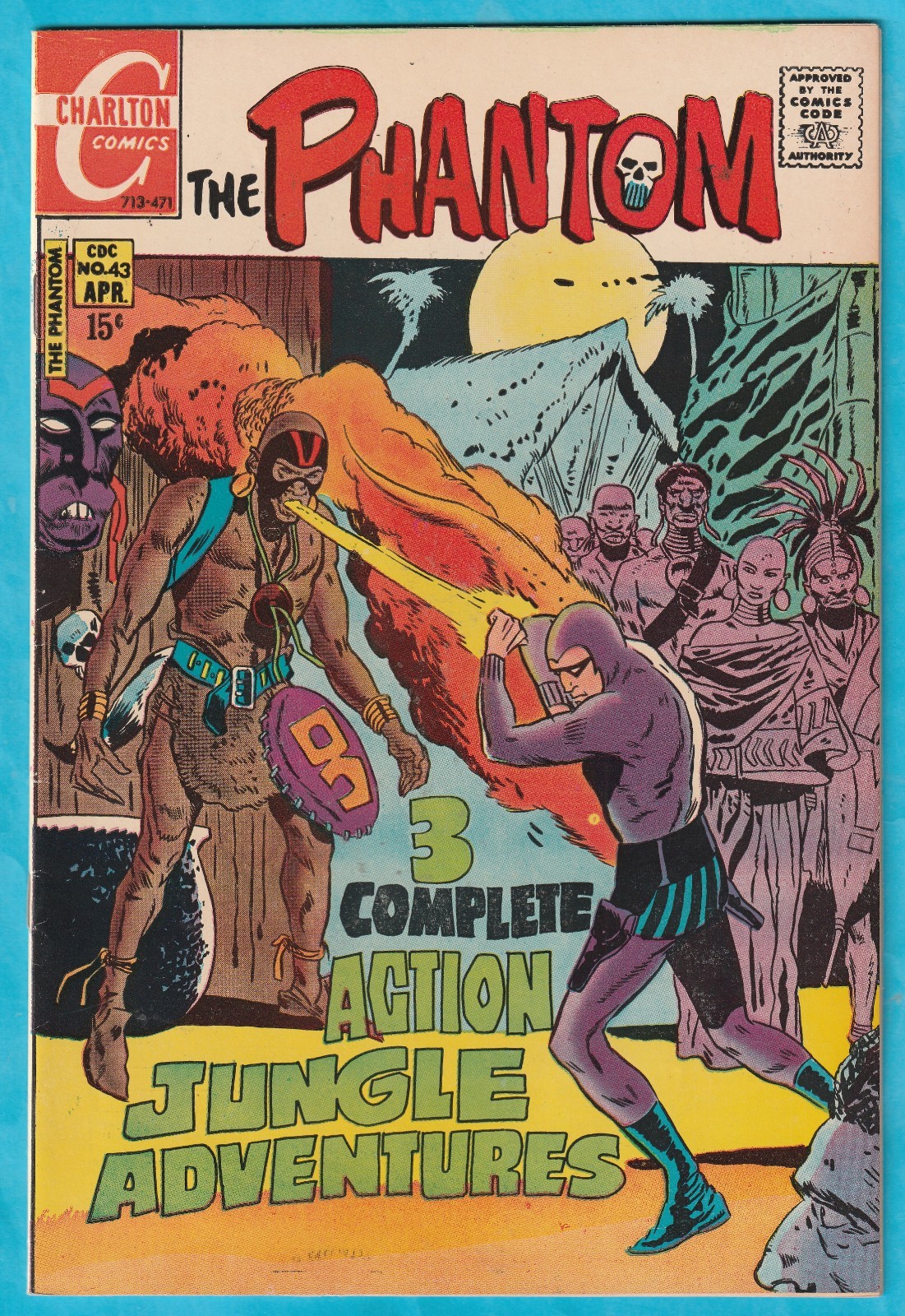 Charlton Comics THE PHANTOM No. 43 (1971) Very Fine+