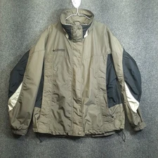 Columbia Bugaboo Jacket Women's Large Green Black SHELL ONLY