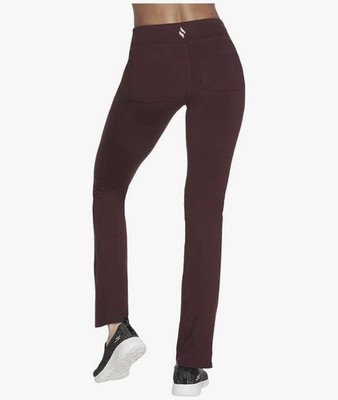 Sketchers Women's Go Walk Midrise Stretch Pocket Pants in Wine Medium