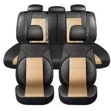 For Honda Car Seat Cover 5 Seats Full Set Leather Front AND Rear Back Cushion -