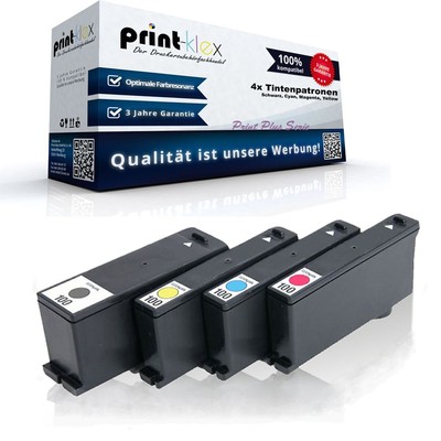 4x Tintenpatronen für Lexmark Prospect-Pro-205 14N0901E 14N10 Print Plus