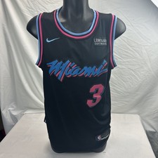 Miami Heat Dwyane Wade 2018-19 Vice City Edition NBA Nike Swingman Jersey Sz 48