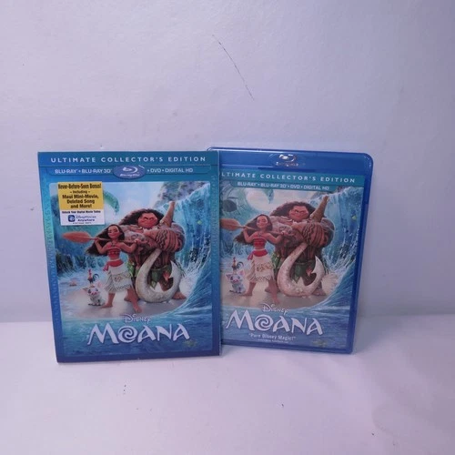 Moana Ultimate Collector's Edition [Blu-ray, 3D, DVD, Digital) With Slipcover