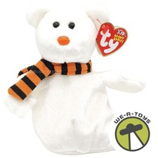 Ty Beanie Babies Quivers the Ghost Bear Halloween Plush 2003