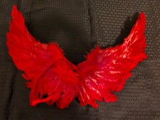Handmade Red Cosplay Party Devil-Angel Wings Adult Size Straps