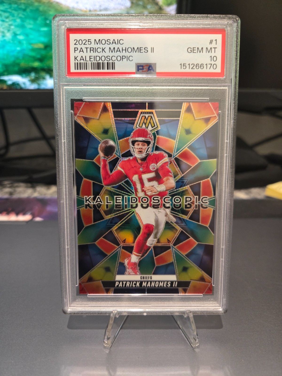 2025 Mosaic Patrick Mahomes II Kaleidoscopic #1 PSA 10 GEM MT Chiefs SSP 🔥